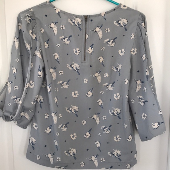 Yumi blouse with birds - Picture 3 of 4